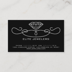 ELEGANT JEWELERS DIAMOND BUSINESS CARD