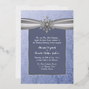 Elegant Jewelled Snowflake Wedding