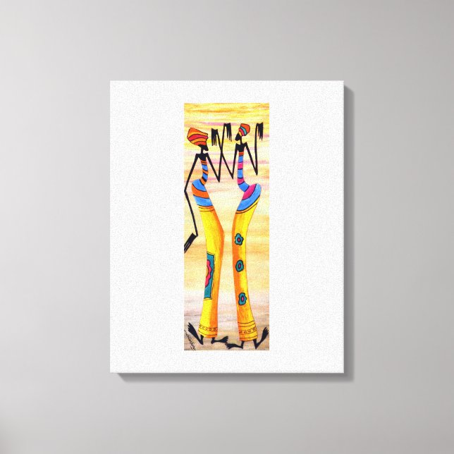 Elegant, Joy and Happy Dance Canvas Print (Front)