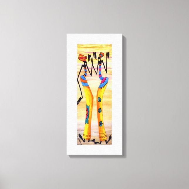Elegant, Joy and Happy Dance Canvas Print (Front)