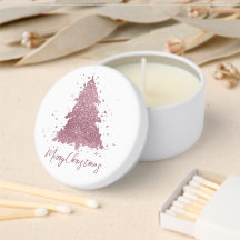 Élégant Joyeux Noël | Dusty Mauve Pink Tree