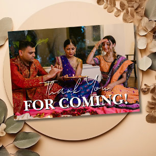 Elegant Joyful Family Photo Diwali Thank You Card