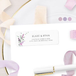 Elégant Joyful Pastel Floral Mariage Adresse