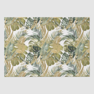 Elegant Jungle Leaves Tissue Paper