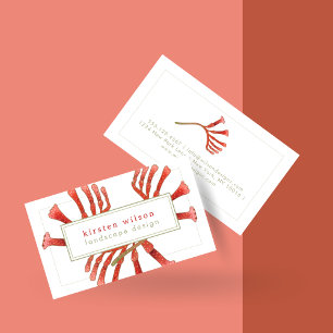 Elegant Kangaroo Paw Flowers - Personalized Business Card