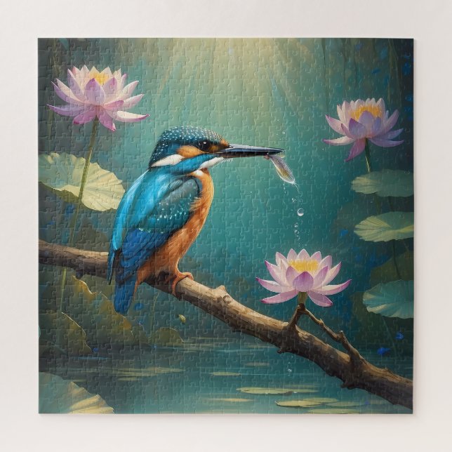 Elegant Kingfisher Bird  Jigsaw Puzzle (Vertical)