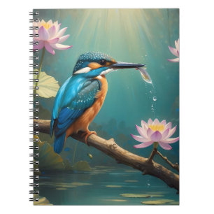 Elegant Kingfisher Bird  Notebook