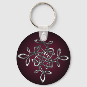 elegant knot colour keychain