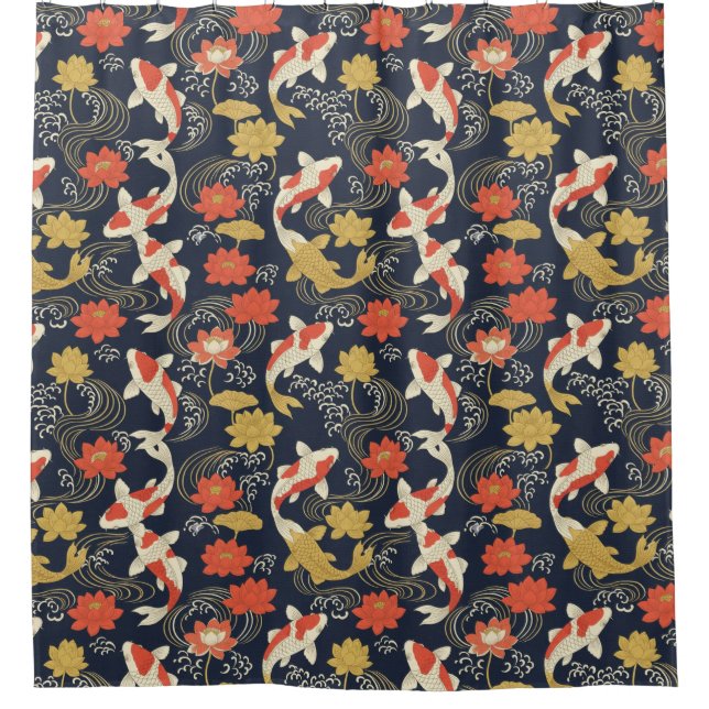 Elegant Koi Fish and Lotus Pattern (Front)