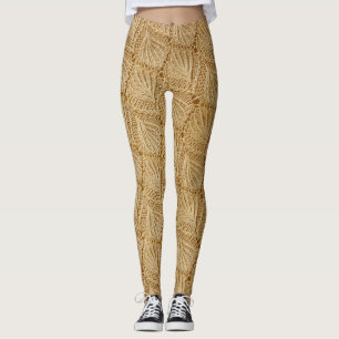 Elegant lace fabric: textured patterns. leggings
