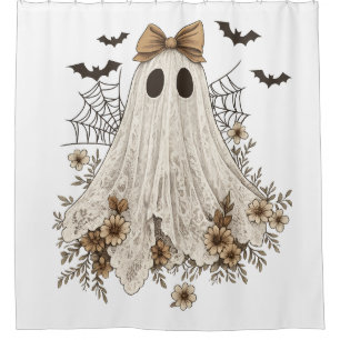 Elegant Lace Ghost with Bow Floral Ghost