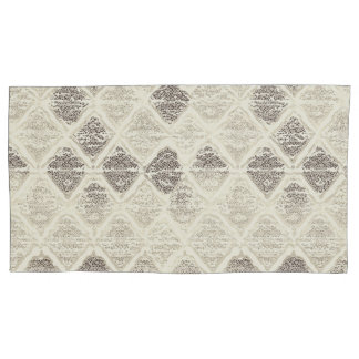 Elegant Lace-Inspired Geometric Pattern Pillowcase