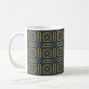 Elegant Lace Tile Pattern Coffee Mug