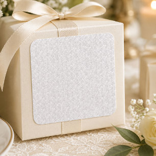 Elegant Lace Wedding Thank You Sticker Invitation