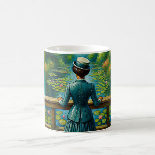 Elegant Lady by the Riverside Coffee Mug