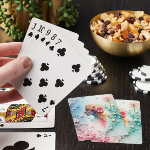 Elegant Lady Case-Mate iPhone Case Playing Cards