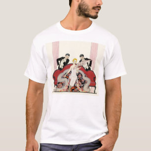Elegant Lady in Paris Art Deco T-Shirt