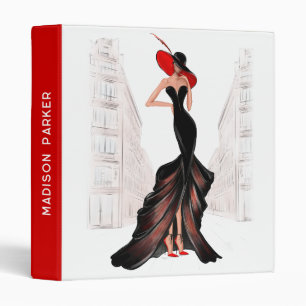 Elegant Lady in the City Binder