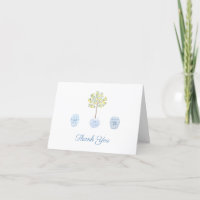 Elegant Lady Lemon Tree Blue White Personalized