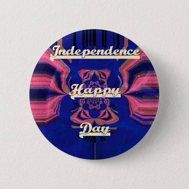 Elegant Lady Portrait: A Colourful Artwork 2 Inch Round Button (Front)