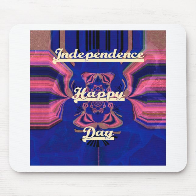 Elegant Lady Portrait: A Colourful Artwork Mouse Pad (Front)
