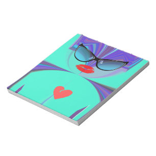 Elegant Lady Portrait: A Colourful Artwork Notepad