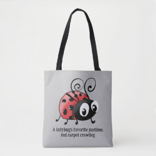 Elegant Ladybug Silhouette Tote - Favorite Pastime