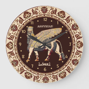 Elegant Lamassu Acrylic Wall Clock