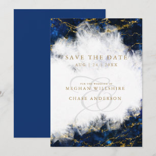 Elegant Lapis Lazuli Crystal Geode Invitation