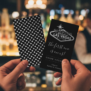 Elegant Las Vegas Destination Wedding Drink Ticket
