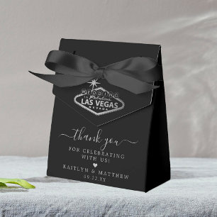 Elegant Las Vegas Destination Wedding Favor Box