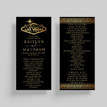 Elegant Las Vegas Destination Wedding Program<br><div class="desc">Celebrate in style with these modern and very trendy wedding programs. This design is easy to personalize with your special event wording and your guests will be thrilled when they see these fabulous programs.</div>