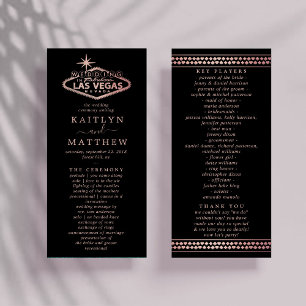 Elégant Las Vegas Destination Wedding Programme