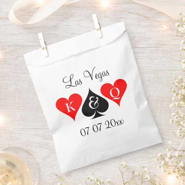Elegant Las Vegas wedding destination personalized Favour Bag (Clipped)