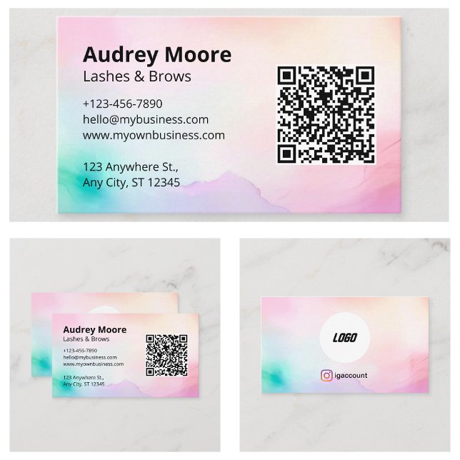 Elegant Lashes Brows Lash Tech Eyelash Business Card (Elegant Lashes Brows Lash Tech Eyelash Business Card
)