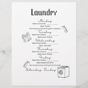 Elegant Laundry Poster Flyer