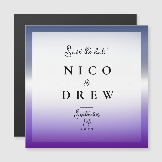 Elegant Lavendar Lesbian Pride Wedding  (Front/Back)