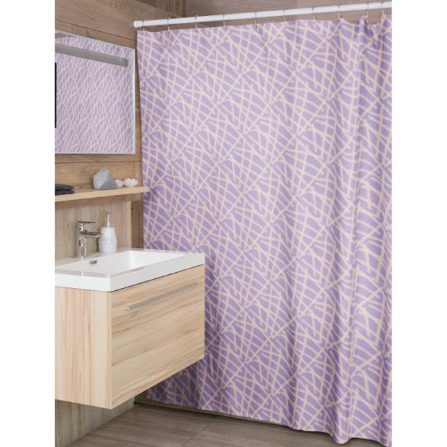 Elegant Lavender Abstract Shower Curtain (Creator Uploaded)