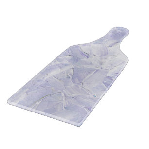 Elegant Lavender And White Paint Pattern Cutting Board