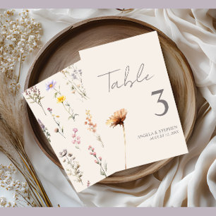 Elegant Lavender, Blush and Cream Wildflower Card