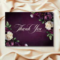 Elegant Lavender & Burgundy Floral Script Wedding