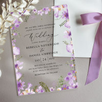 Elegant Lavender Floral Wedding