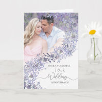 Elegant Lavender Floral Wedding Anniversary