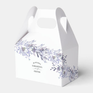 Elegant Lavender Floral Wedding Favour Box