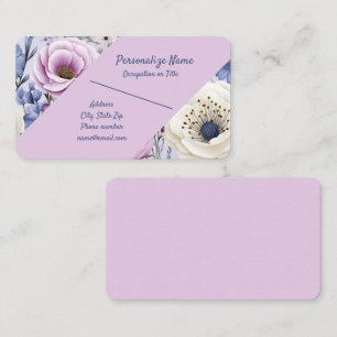 Elegant Lavender Flower Garden Floral Theme Business Card