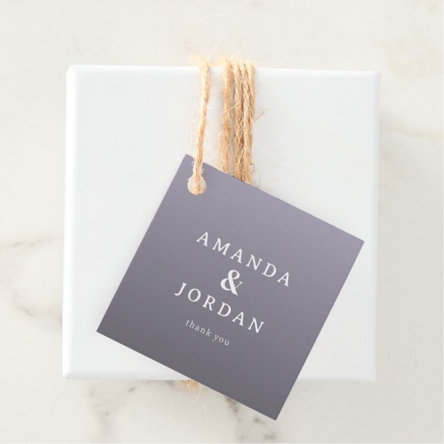 Elegant Lavender Minimalist Names Favour Tags (In Situ)