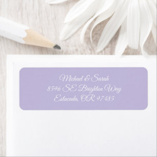 Elegant Lavender Purple Return Address