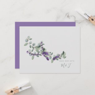 Elegant Lavender Wedding Save the Date