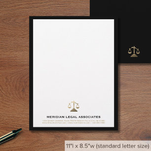 Elegant Law Firm Letterhead