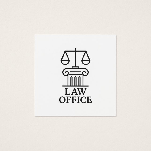 Elegant Law Office Logo (Front)